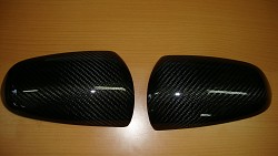 KAKUMEI Накладки на зеркала заднего вида для AUDI A4/A6 2008 (carbon)