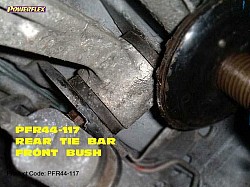 POWERFLEX PFR44-117x2 Lancer Evolution 4/5/6/7 Urethane Bushings Rear Tie Bar Front Bushing