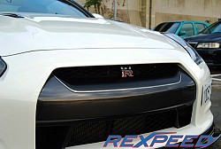 REXPEED Логотип GT-R черный (Black Chrome Logo) (2 шт в к-те)