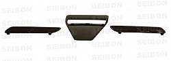 SEIBON HDS0809MITEVOX-OE Carbon Fiber Hood Scoop OEM-style for MITSUBISHI EVO X