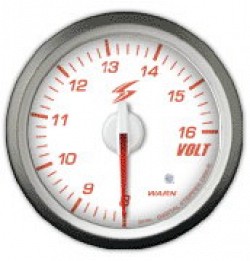 STRI CS6008W Датчик напряжения 60 мм (белый циферблат, красная подсветка)