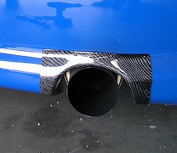 ARD EVO9-EXT-HSD Rear bumper exhaust protector frame MITSUBISHI EVO 9 (carbon)