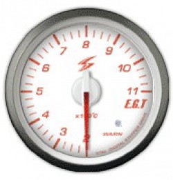 STRI CS6006W Датчик температуры выхлопных газов 60 мм (белый циферблат, красная подсветка)