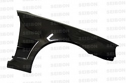 SEIBON FF9901NSR34-NS Carbon Fiber Front Fenders +10mm NS-STYLE for NISSAN SKYLINE GTR R34 1999-2001
