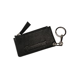 AKRAPOVIC 800956 Leather Zip Keychain - black