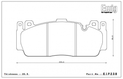 ENDLESS EIP238ME20 Тормозные колодки передние для BMW M2 Competition, F80/F82 M3/M4 (CCM), F10 M5
