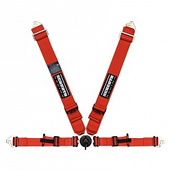 SCHROTH 20201 Seat belt 4-point left PROFl ll asm With Flexible (red)