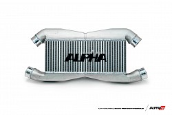 AMS ALP.07.09.0007-2 AMS GT-R Replacement front mount intercooler for Stock IC piping (белый лого)