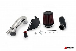 AMS 04.08.0102-1 AMS 09+ Lancer RALLIART Short Ram intake polished WiITH BREATHER BUNGS