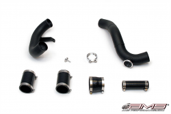 AMS 04.09.0004-2 AMS EVO X Lower IC Pipe Kit for TIAL flange BLACK POWDER COATED