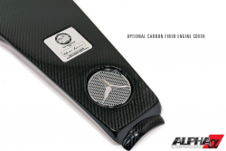 AMS ALP.12.08.0002-1 ALPHA Performance 5.5L Biturbo Carbon fiber engine cover for use with inductio
