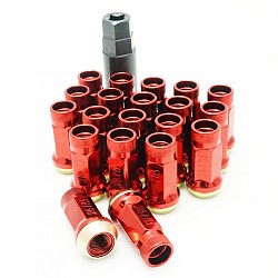 MUTEKI 32935R Lug nuts kit SR45R 12x1.25 45mm Red (Open End)