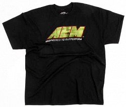 AEM 01-1306-XXXL Футболка с логотипом AEM, черная - мужская
