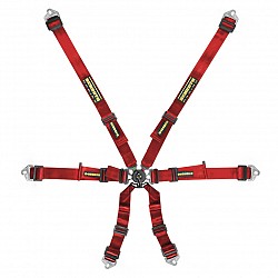 SCHROTH 94530-2 Seat belt 6-point 2 “(50 mm) Flexi 2x2 (red)