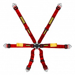 SCHROTH 94510-2 Seat belt 6-point 2 “(50 mm) Enduro 2x2 (red)