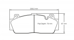 PAGID 4934-RSC1 Brake pads RSC1 front BMW M5 F10/M6 F13/M3 F80/M4 F82 (Ceramic calipers)