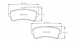 PAGID 8246-RSC1 Rear brake pads MERCEDES-Benz AMG GT/GT-R/C63
