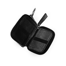 AKRAPOVIC 801740 Leather Car Key Case - black