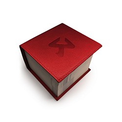 AKRAPOVIC 801731 Leather Memo Notepad - red