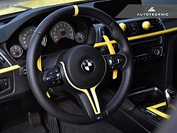 AUTOTECKNIC BM-0164-AY Competition Steering Shift Levers (Paddles) -BMW F80 M3 | F82 M4 | F10 M5 | F06 / F12 / F13 M6 - Austin Yellow
