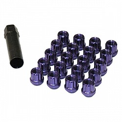 MUTEKI 31886L Lug nuts kit 12x1.50 Purple (Open End)