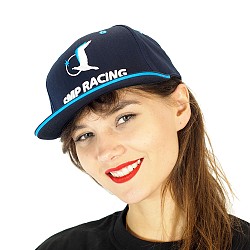 SMP RACING SMP-CAP-BLU-ADL-FLAT Adult blue baseball cap with flat visor
