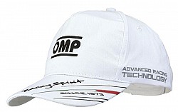 OMP PR918020 Cap Race Cap white, cotton fabric