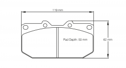 PAGID 1406-RS14 Brake pads RS14