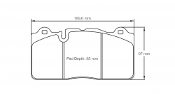PAGID 8091-RSC1 Brake pads RSC1 McLaren front [ceramic brakes] 570S 650S / Spyde 675LT MP4-12C / BREMBO 07.5139. [type 132 or B13 family]