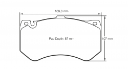 PAGID 8088-RSC1 Front brake pads AUDI RS6 C7 Ceramic/MERCEDES-Benz AMG GT-R/CLS63 W218/SLS