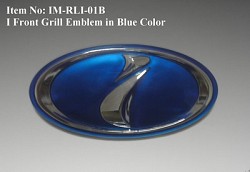 KAKUMEI IM-RLI-01B Эмблема на решетку радиатора "I" синяя