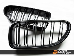 AUTOTECKNIC BM-0612-MB Dual-Slats Stealth Black Front Grilles - F06 Gran Coupe / F12 Coupe / F13 Cabrio | 6 Series & M6