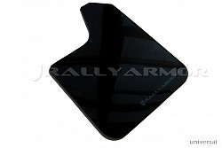 RALLY ARMOR MF12-UR-BLK/GRY Mud Flap Kit UR for UNIVERSAL FITMENT Grey Logo