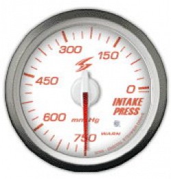 STRI CS6009W Датчик давления во впускном коллекторе 60 мм (белый циферблат, красная подсветка)