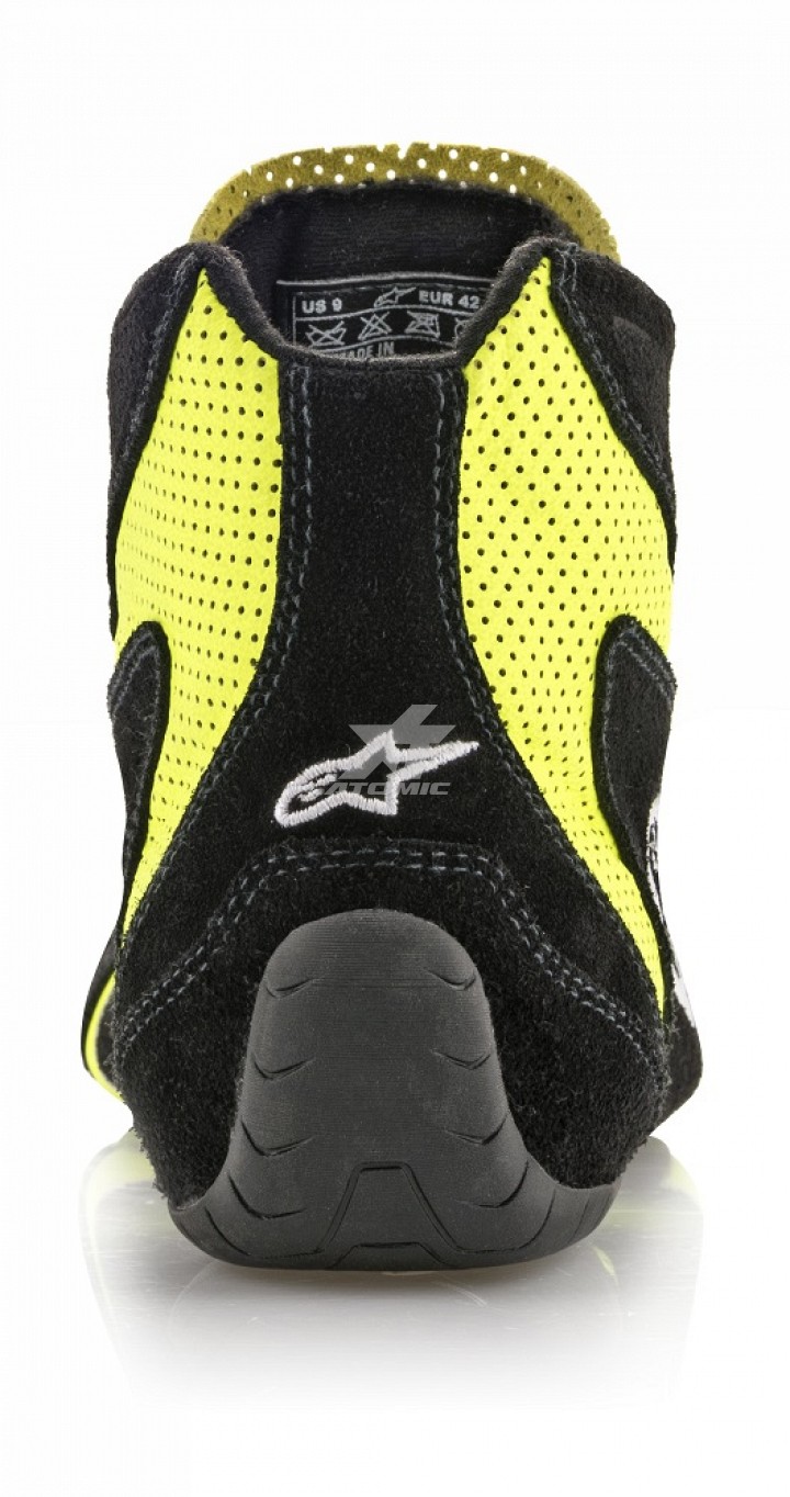 ALPINESTARS 2710518_155_10,5 Ботинки/обувь для автоспорта (FIA) SP, чёрный/жёлтый, р-р 43,5 (10,5)