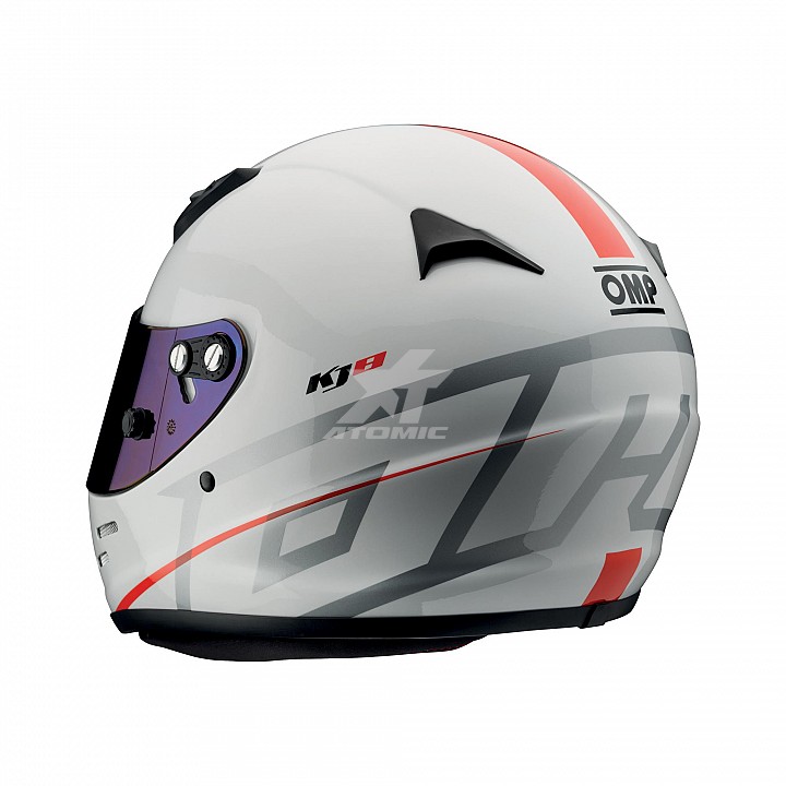 OMP SC790E020M Шлем для картинга KJ-8 EVO закрытый, CMR 2016, белый, иридиевый визор в к-те, р-р M (56-57)