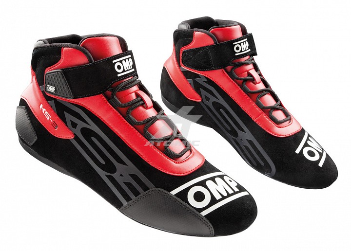 OMP IC/82607337 KS-3 MY2021 Karting shoes, black/red, size 37