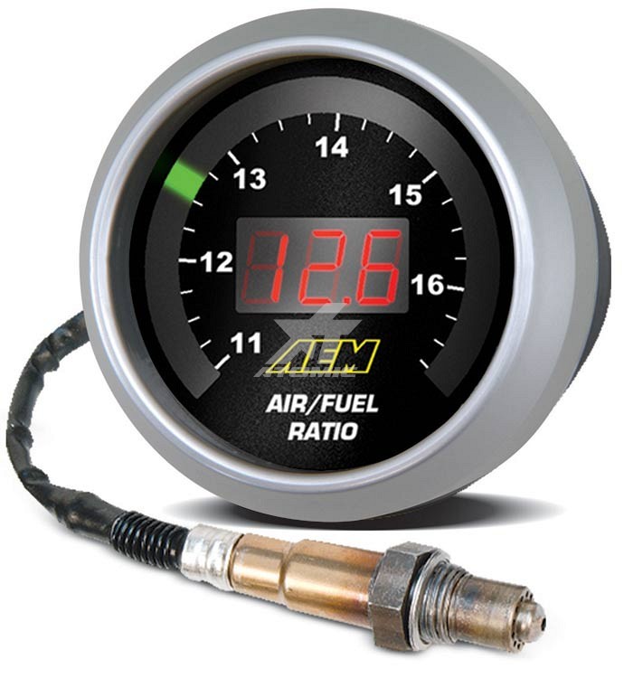aem air fuel ratio gauge bounching