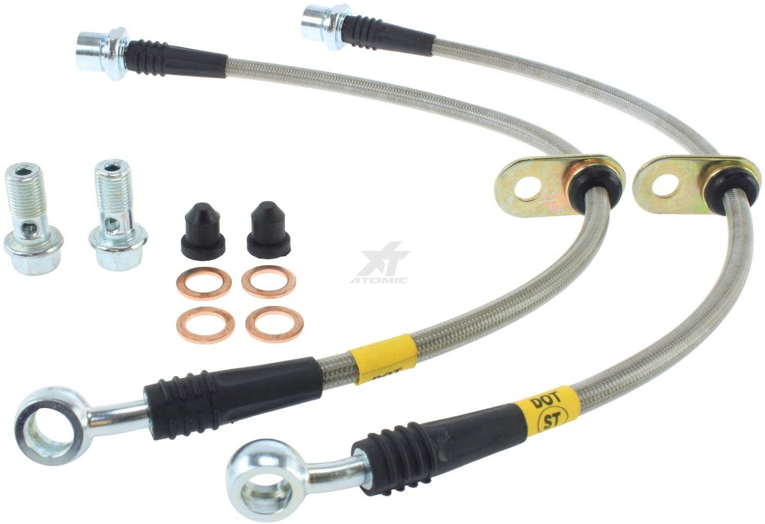 FRONT PAIR 950.47004 STOPTECH STAINLESS STEEL BRAKE LINES